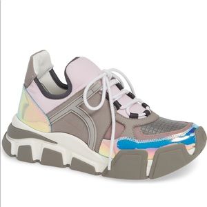 Salvatore Feragamo Cimbra Hologram Sneakers